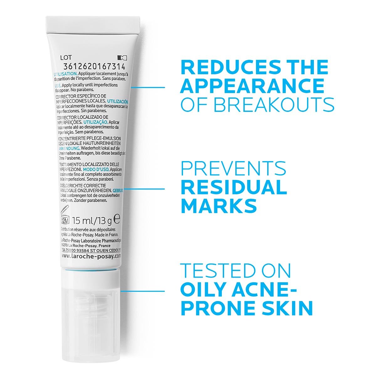 La Roche Posay 面部護理 Effaclar AI粉刺淨化修護精華 針對性的遮瑕修護產品1