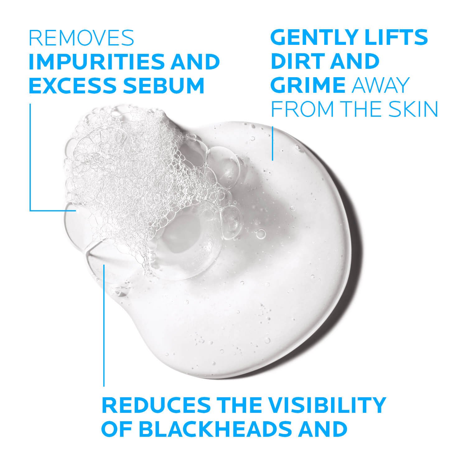 La Roche Posay 產品頁面 粉刺 Effaclar Cleansing Foaming Gel控油潔面啫喱 質地