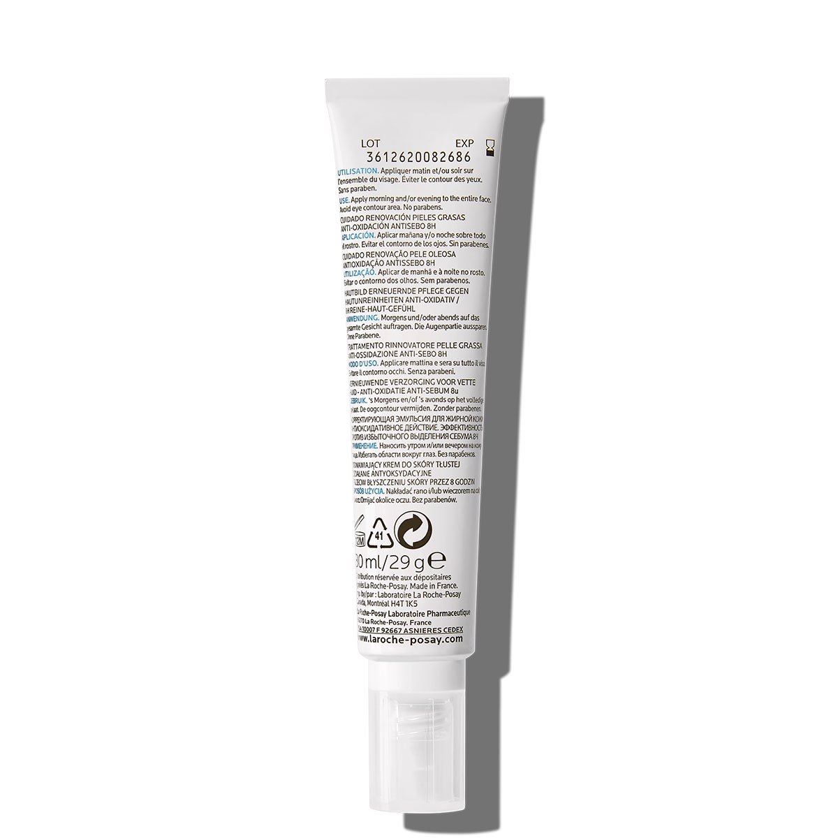 LaRochePosay面部護理EffaclarK(+)每日修護精華(+)30ml3337872419638背面