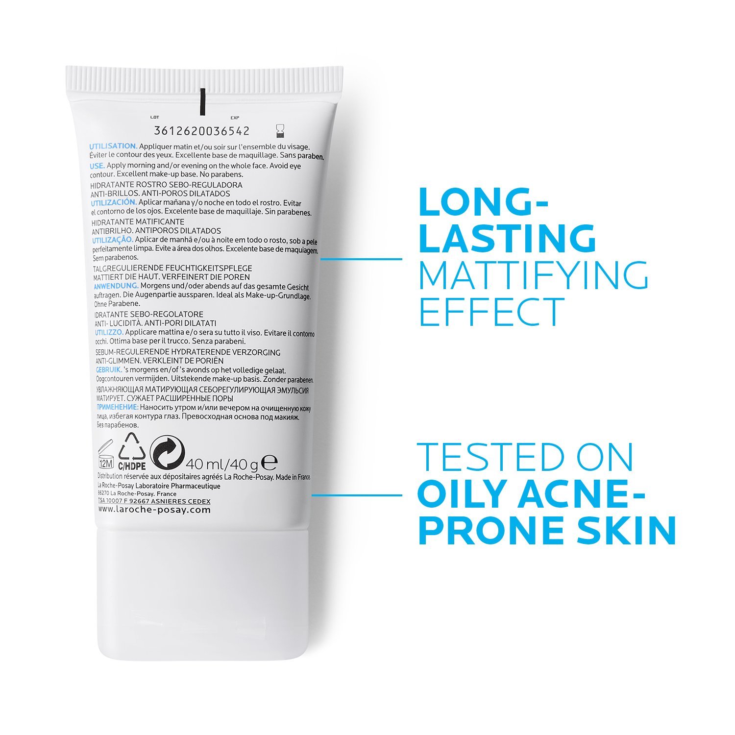 La Roche Posay 產品頁面 粉刺 Effaclar Mat控油收毛孔保濕乳 40ml 333