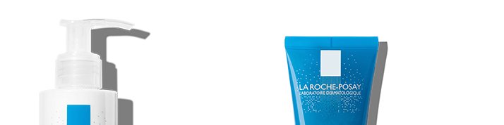 La Roche Posay 潔膚卸妝系列頁面底部